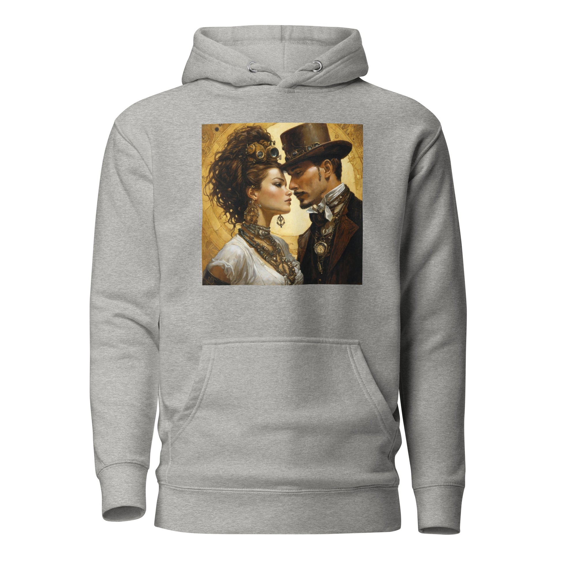 Steampunk Love Men's Hoodie Carbon Grey