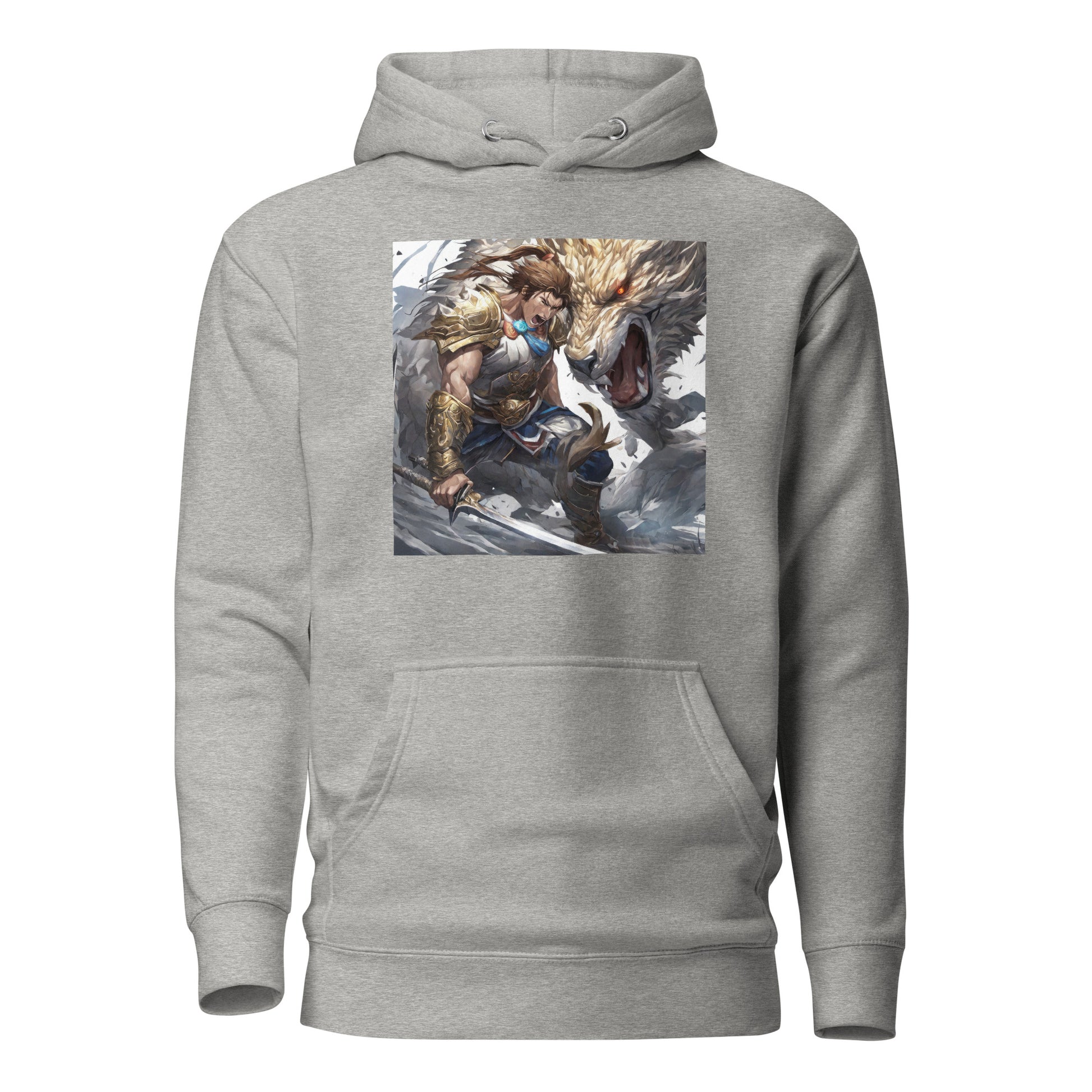 Man vs. Beast Men's Hoodie Carbon Grey