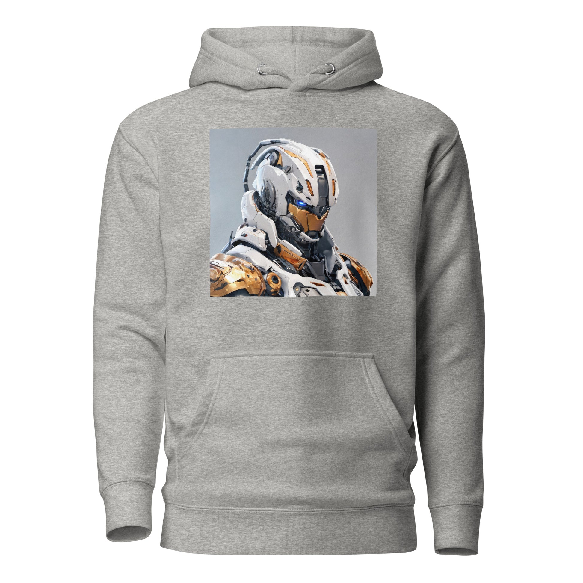 AI Droid Men's Sci-Fi Hoodie Carbon Grey