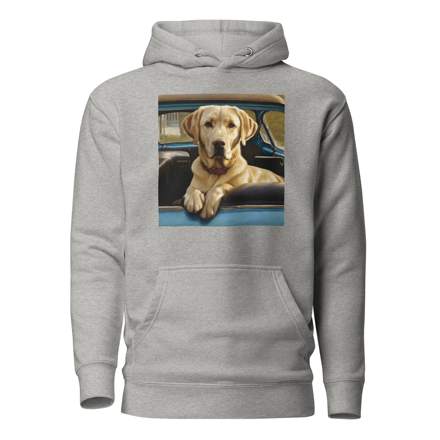 Best Buddy in Truck Men's Golden Lab Graphic Hoodie Carbon Grey