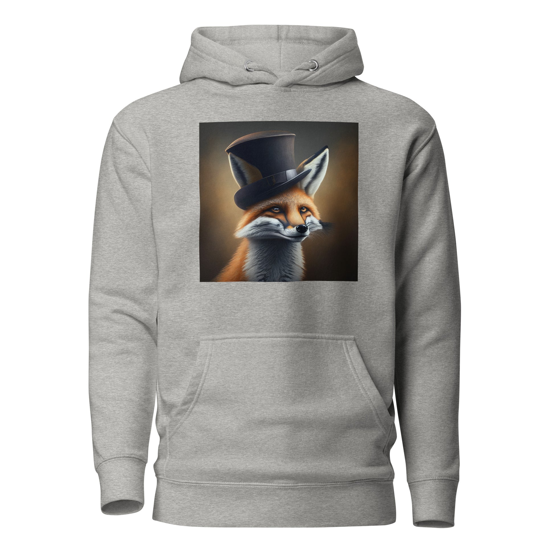 Dapper Fox Men's Graphic Hoodie Carbon Grey