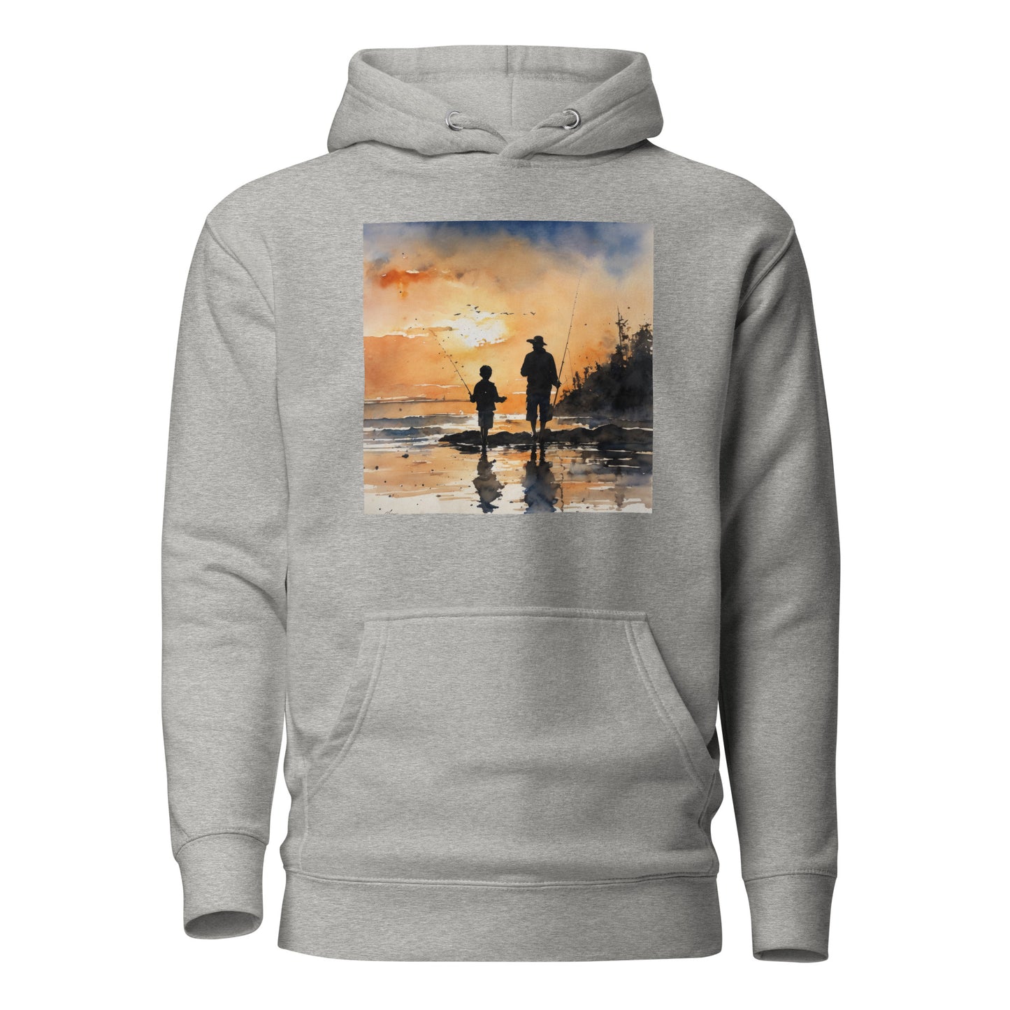 Fishing Days with Dad Hoodie Carbon Grey