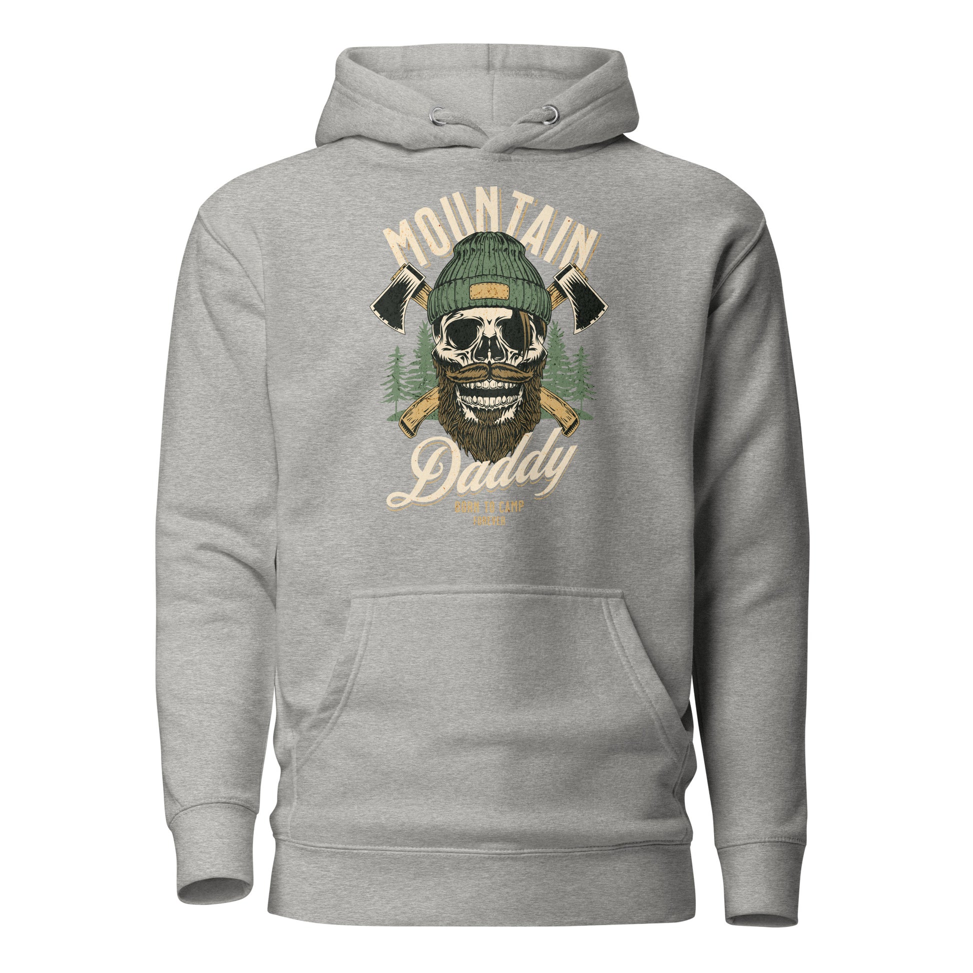 Mountain Daddy Men's Outdoors Hoodie Carbon Grey