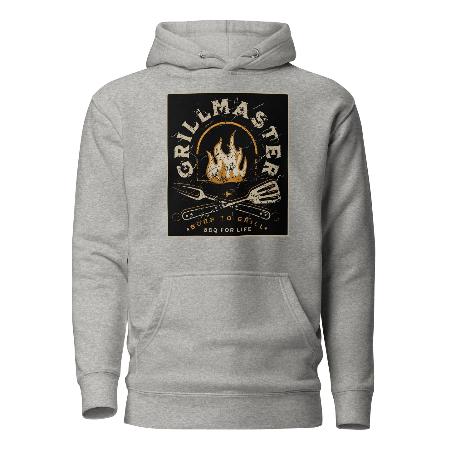 Grillmaster Hoodie for Dad Carbon Grey