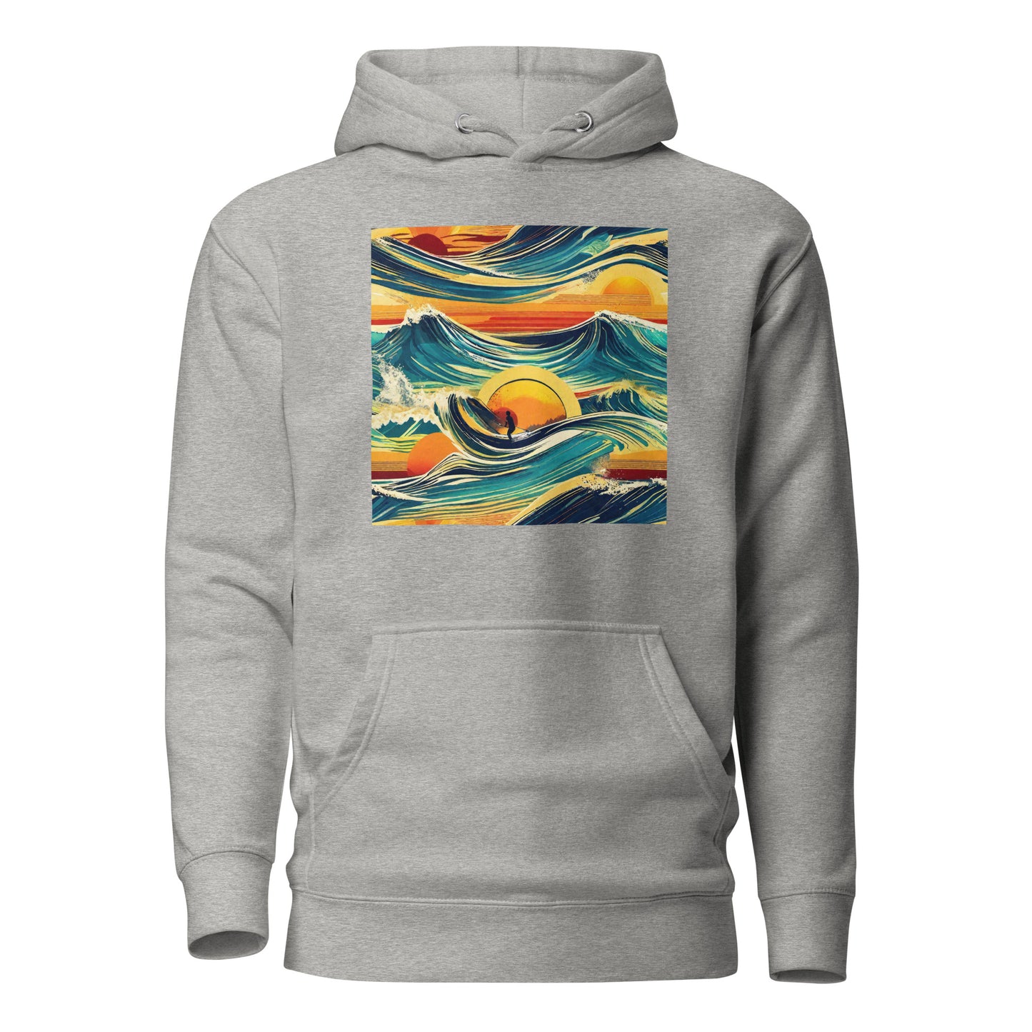 Surf's Up Men's Hoodie Carbon Grey