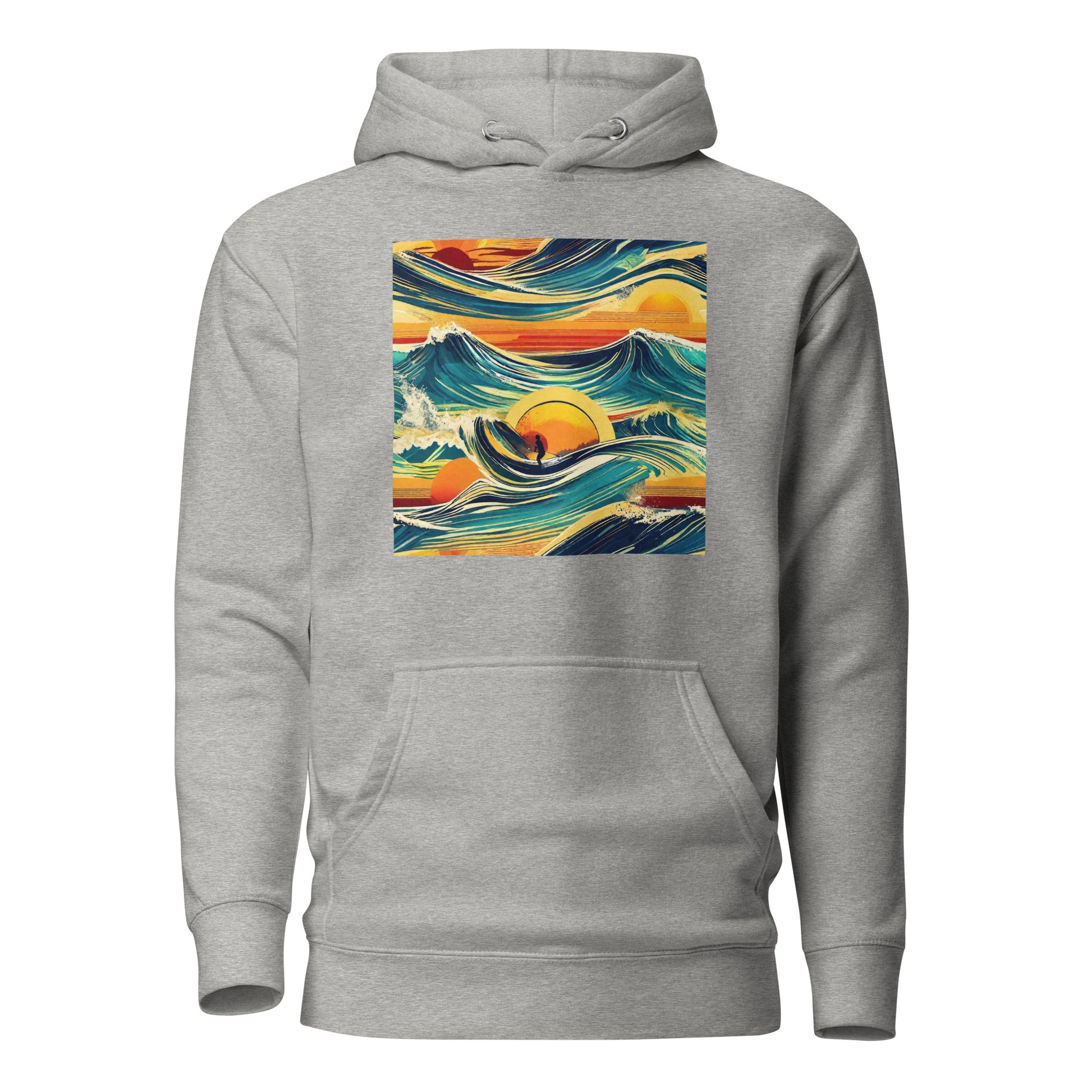 Surf's Up Men's Hoodie Carbon Grey