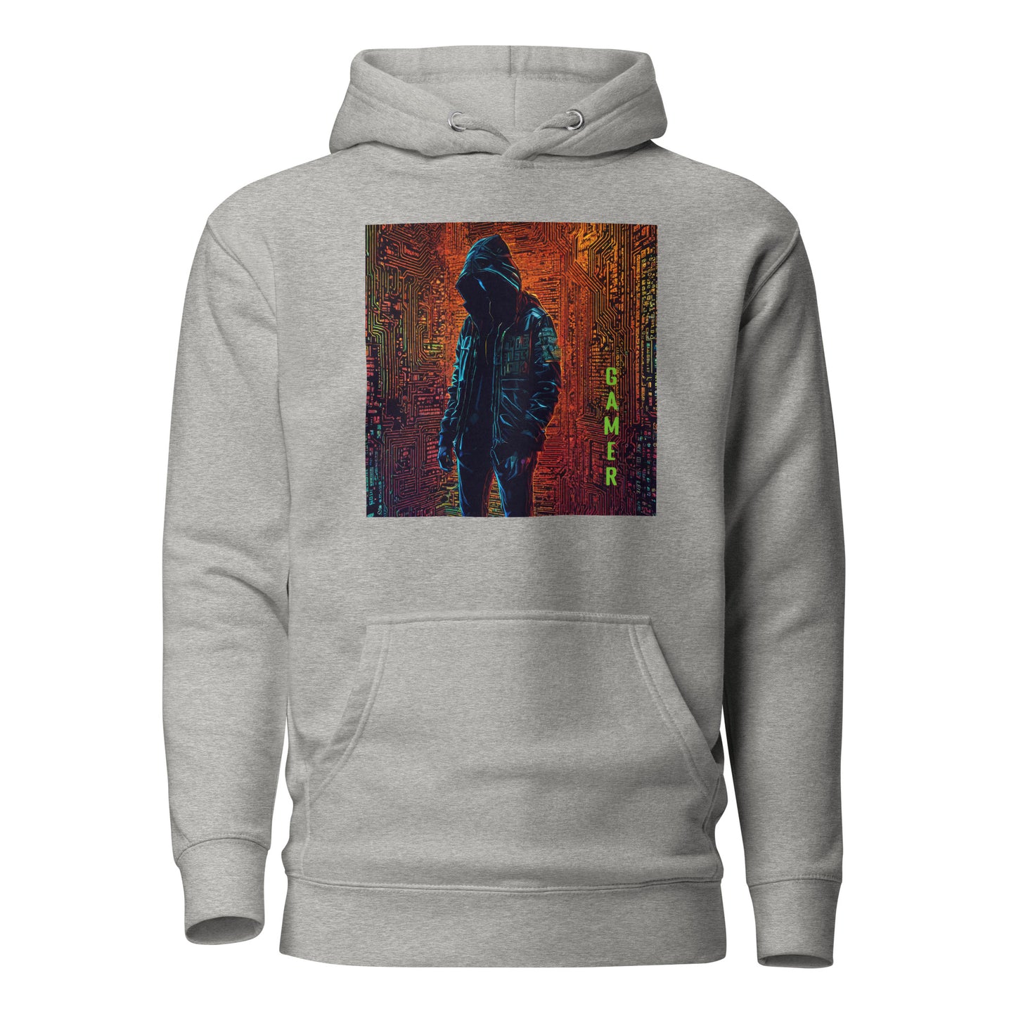 Men's Gamer Hoodie Carbon Grey