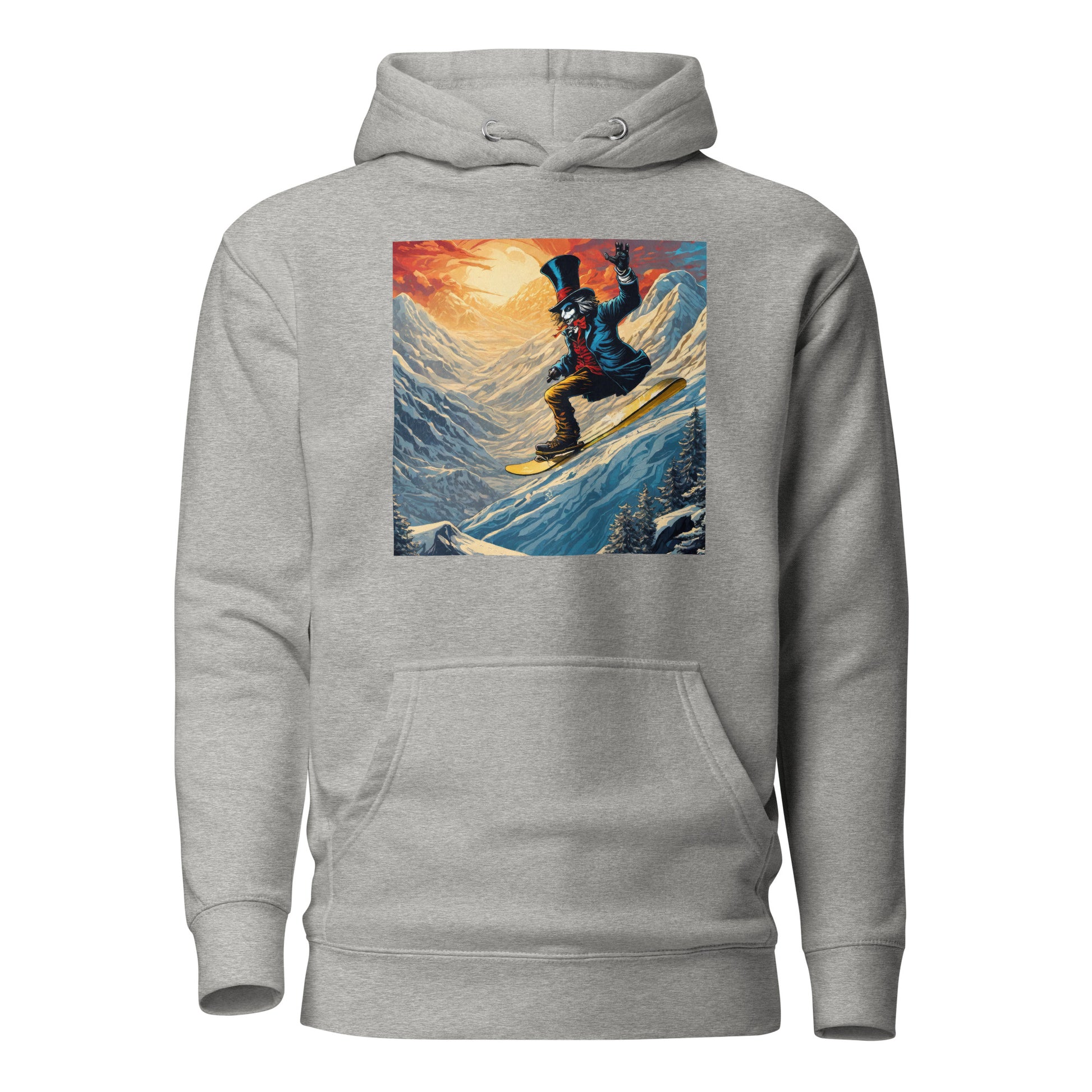 Mad Hatter Snowboarding Men's Hoodie Carbon Grey