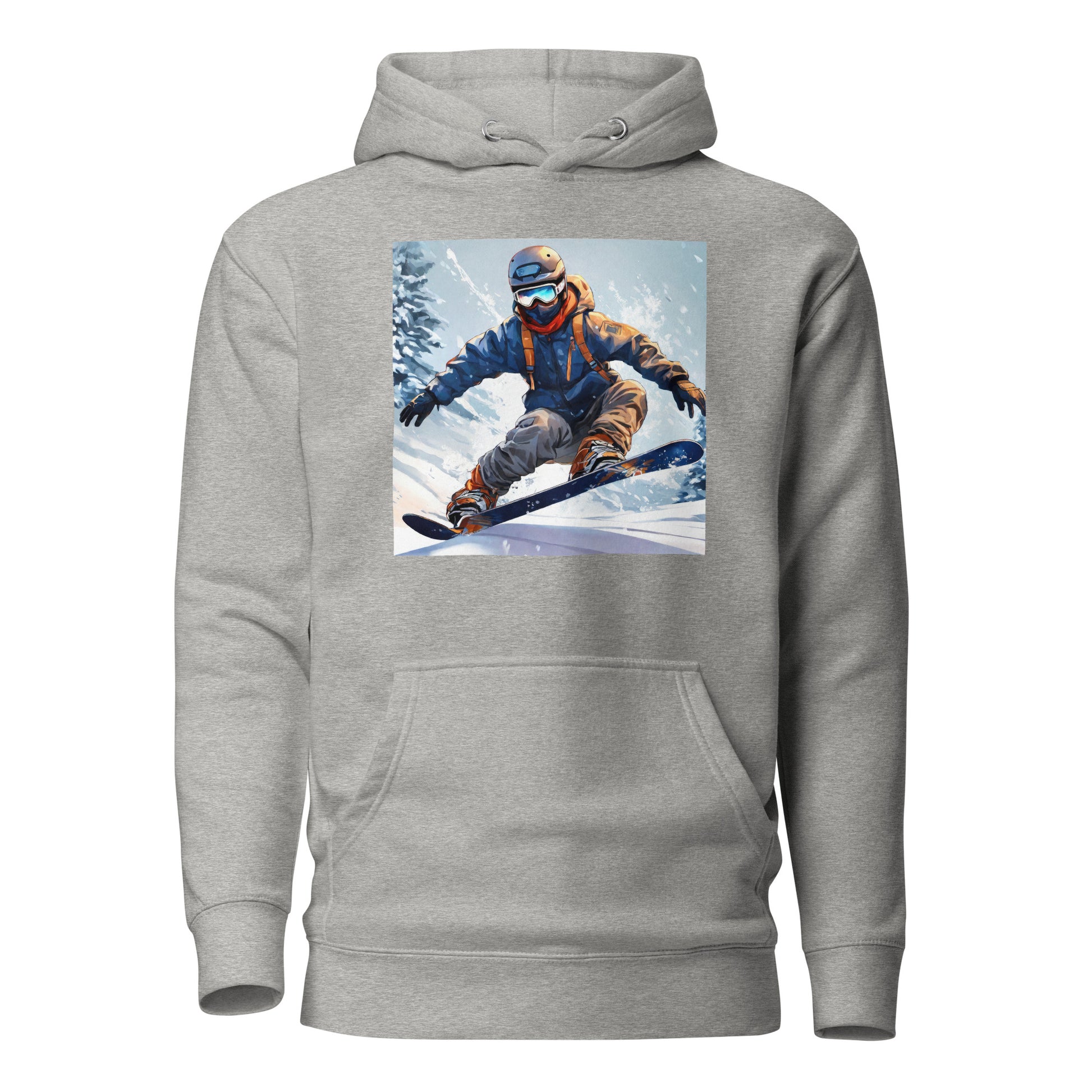 Men's Snowboarding Hoodie Carbon Grey