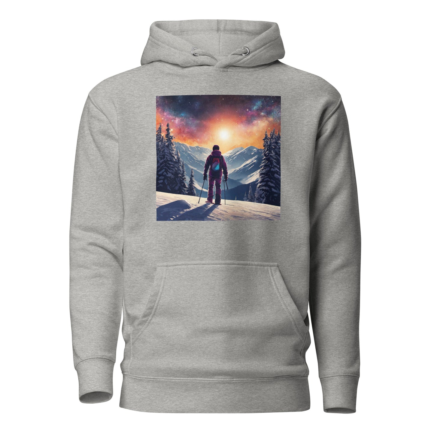 Peak of the Mountain Men's Skiing Hoodie Carbon Grey