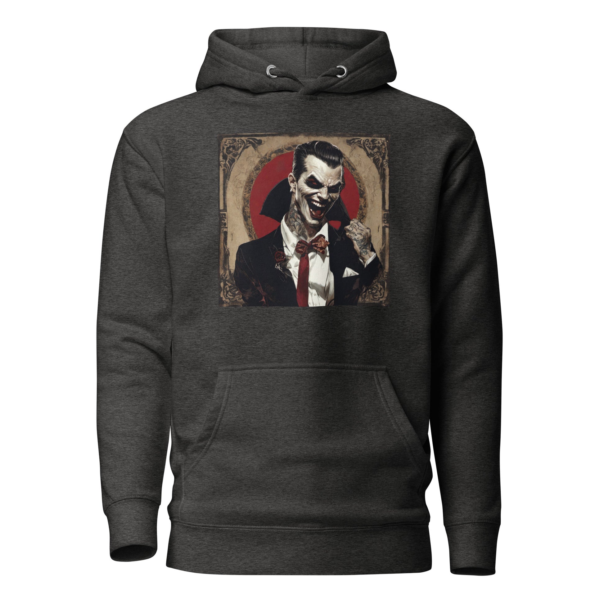 Psyched Vampire Men's Hoodie Charcoal Heather