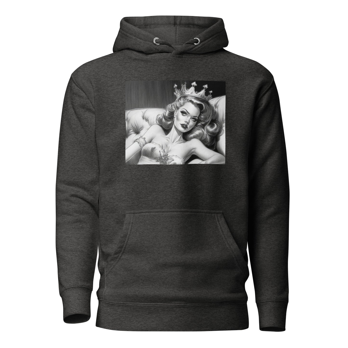 50's Pinup Men's Hoodie Charcoal Heather