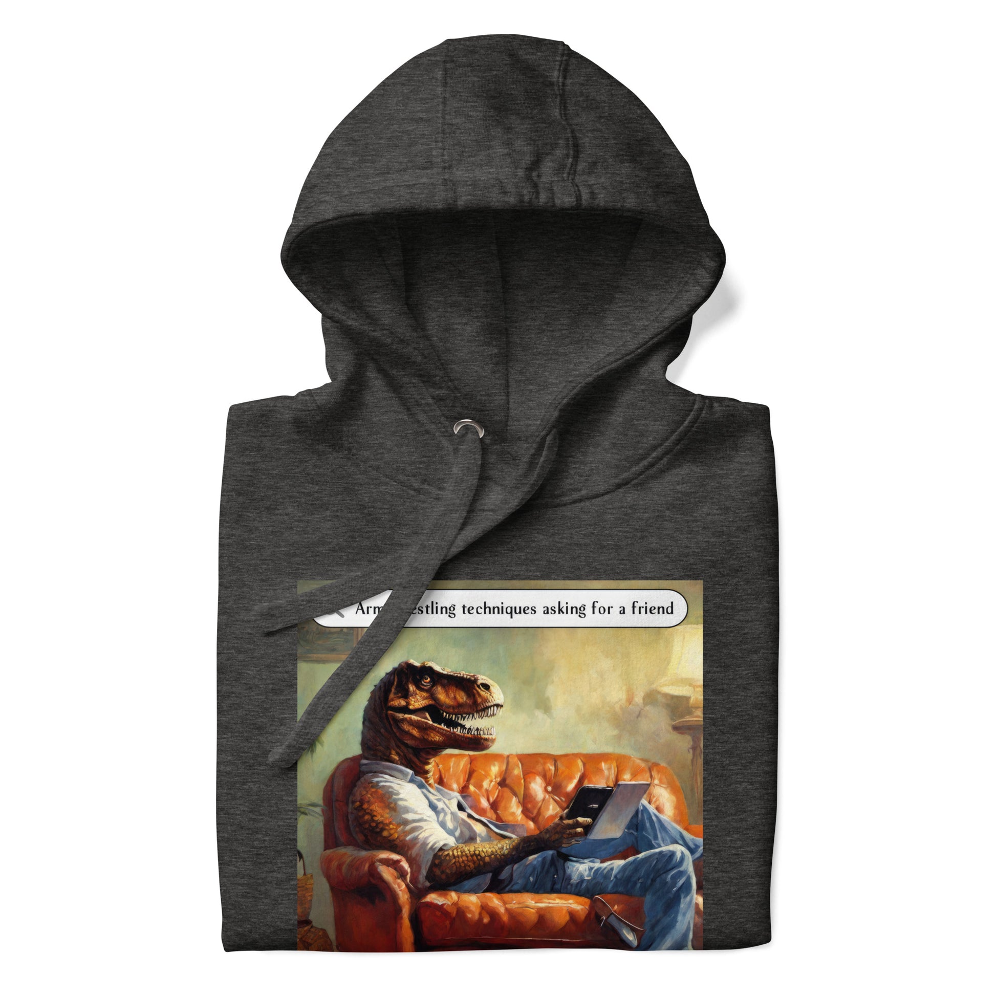 T-Rex Arm Wrestling Technique Men's Funny Hoodie