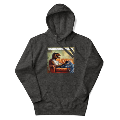 T-Rex Arm Wrestling Technique Men's Funny Hoodie