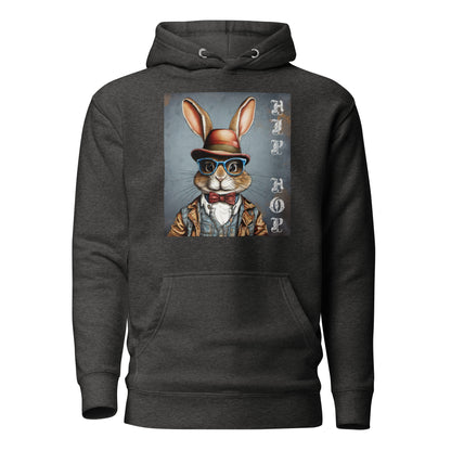 Hip Hop Men's Funny Hoodie Charcoal Heather