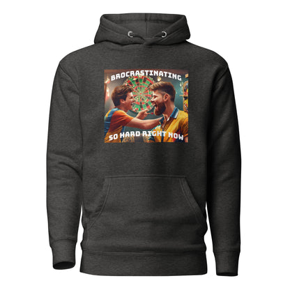 Brocrastinating Men's Funny Hoodie Charcoal Heather