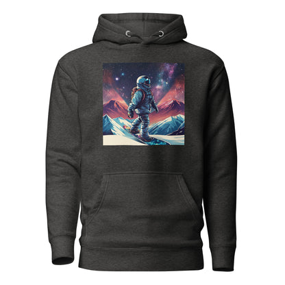 Snowboarding Astronaut Men's Hoodie Charcoal Heather