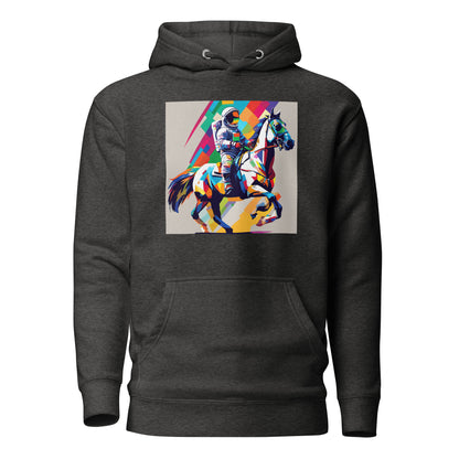 Cosmic Cowboy Men's Space Hoodie Charcoal Heather