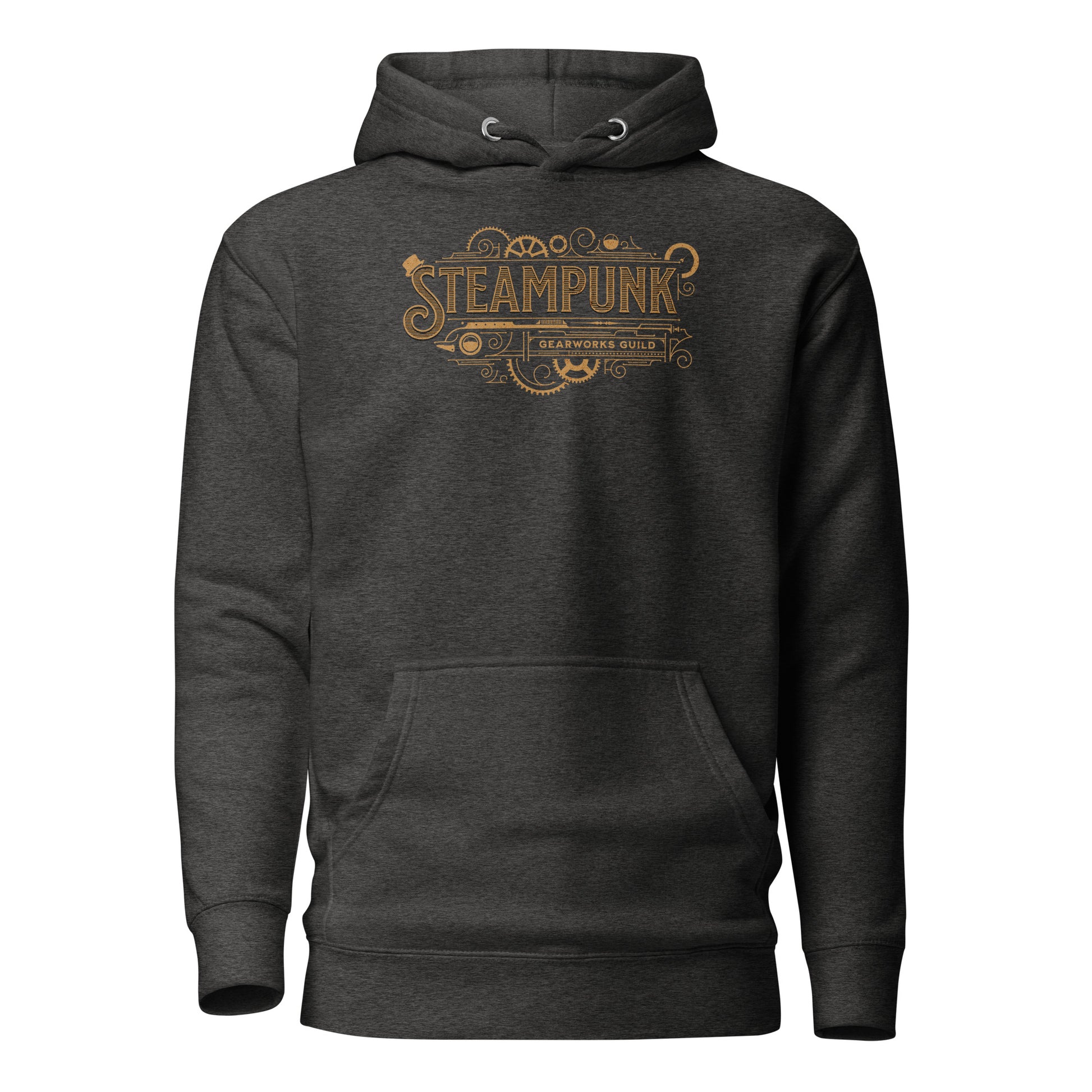 Steampunk Gearworks Guild Men's Hoodie Charcoal Heather