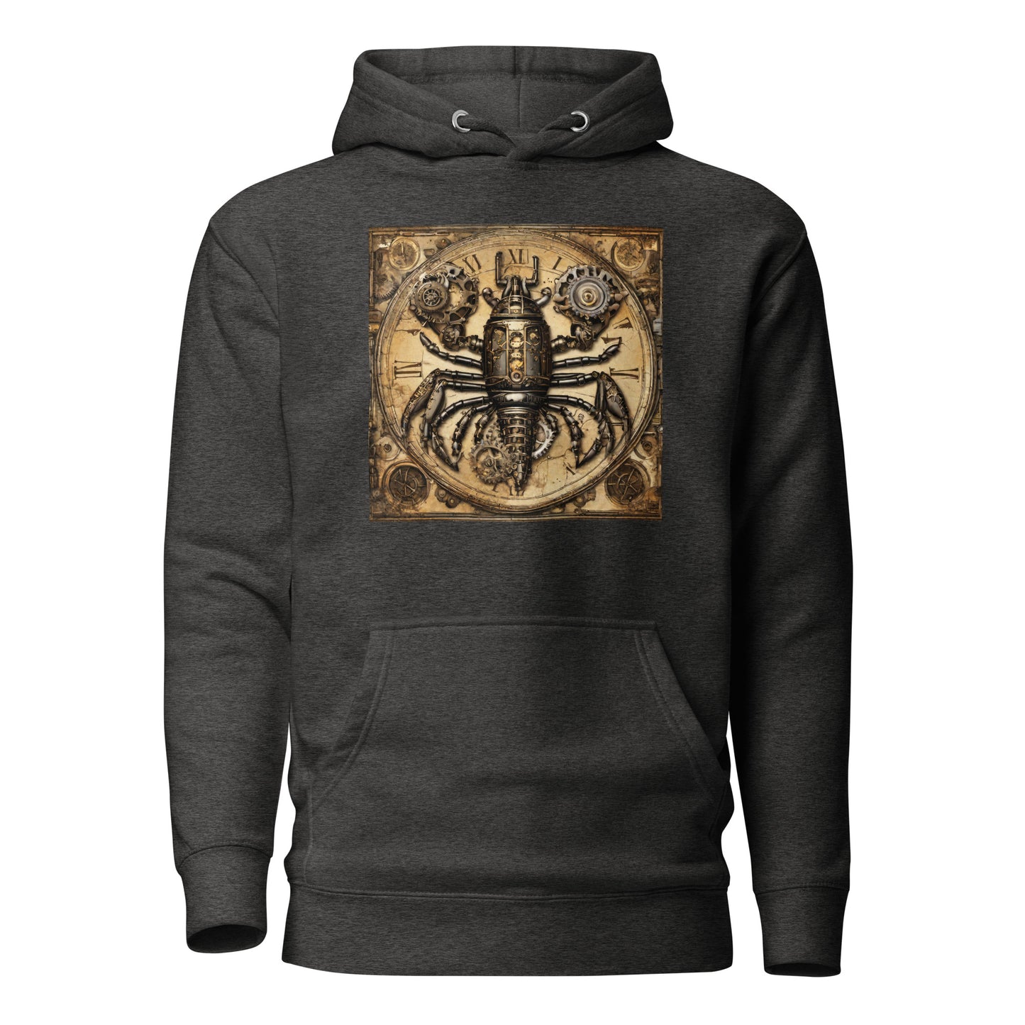 Mechanical Lobster Men's Steampunk Hoodie Charcoal Heather