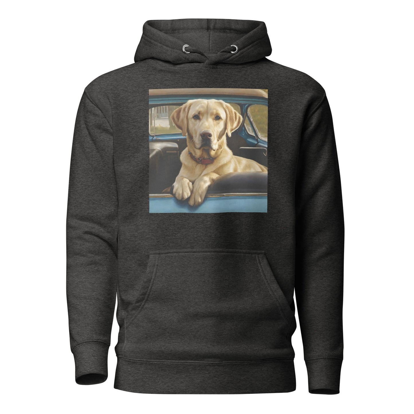 Best Buddy in Truck Men's Golden Lab Graphic Hoodie Charcoal Heather