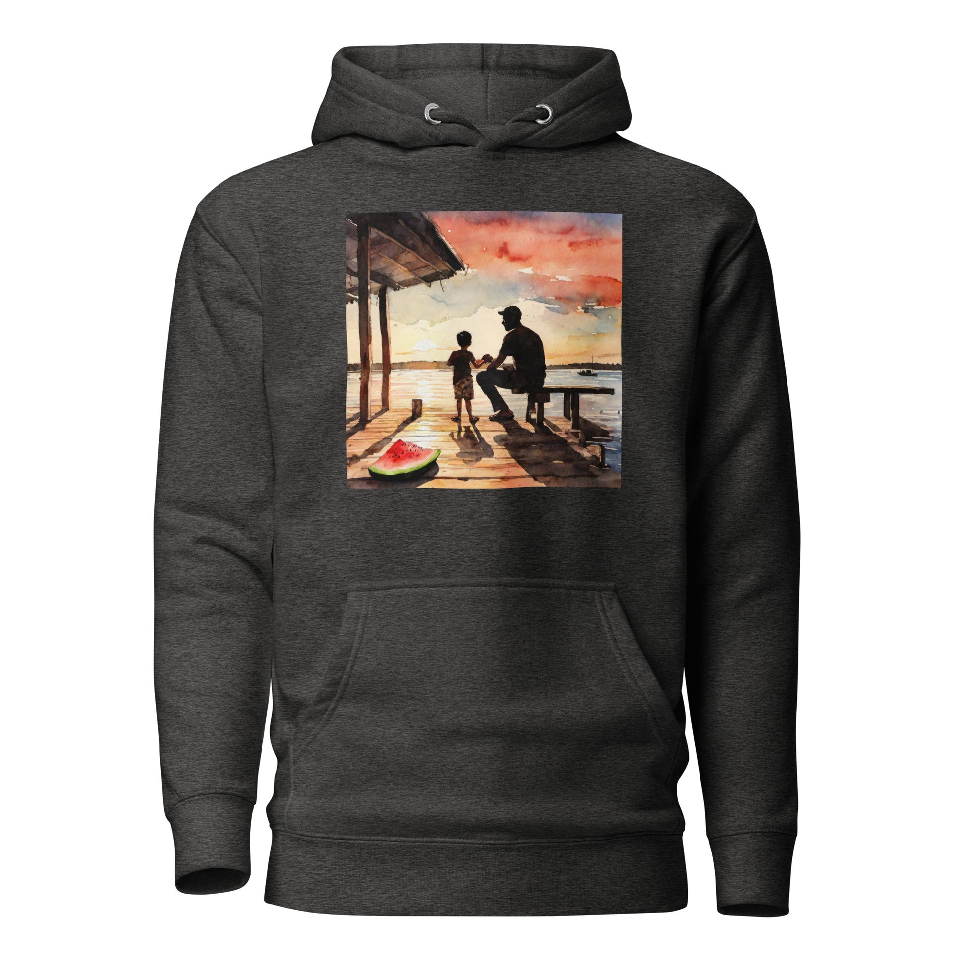 Summer Memories with Dad Hoodie Charcoal Heather