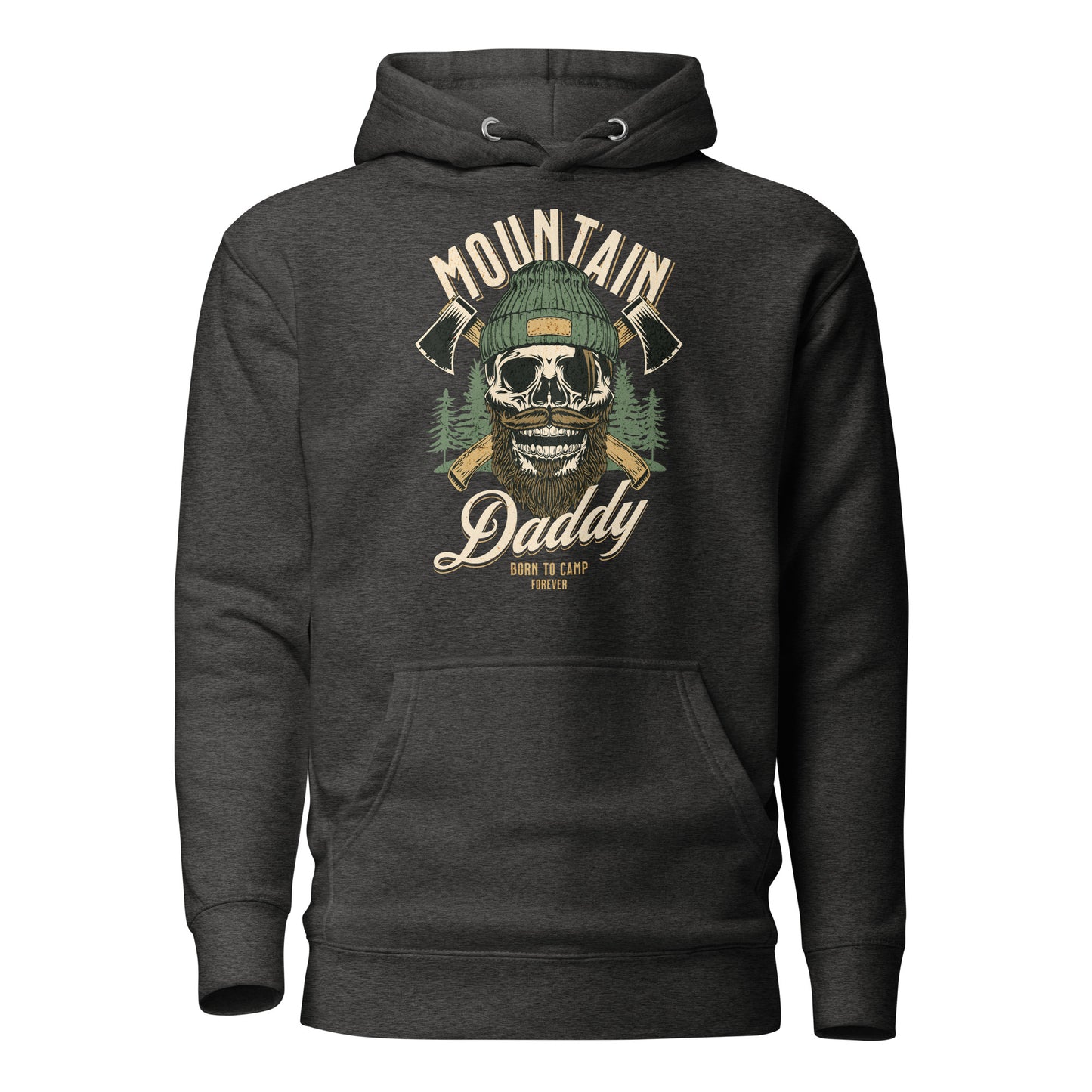 Mountain Daddy Men's Outdoors Hoodie Charcoal Heather