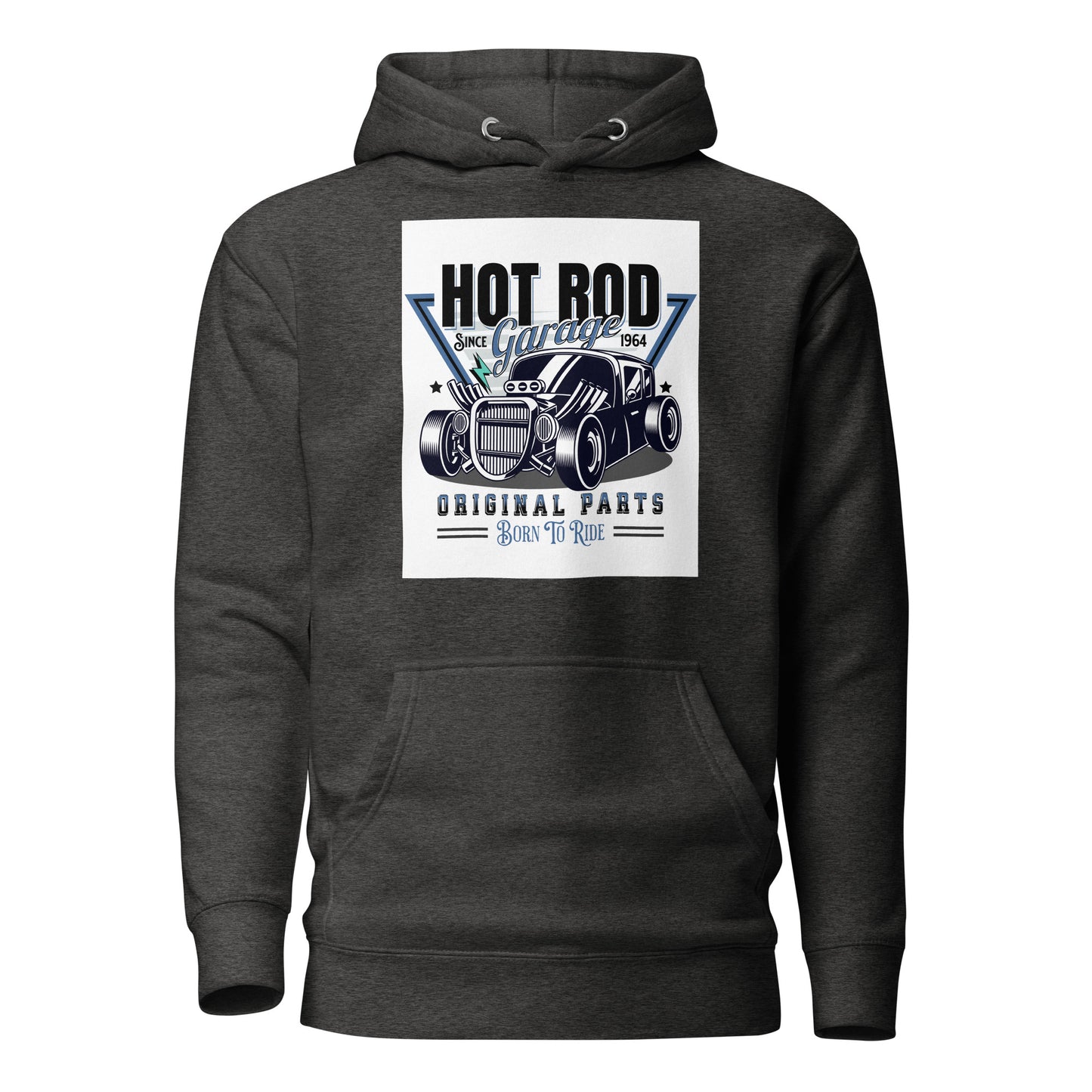 Hot Rod Garage Dad Hoodie Charcoal Heather