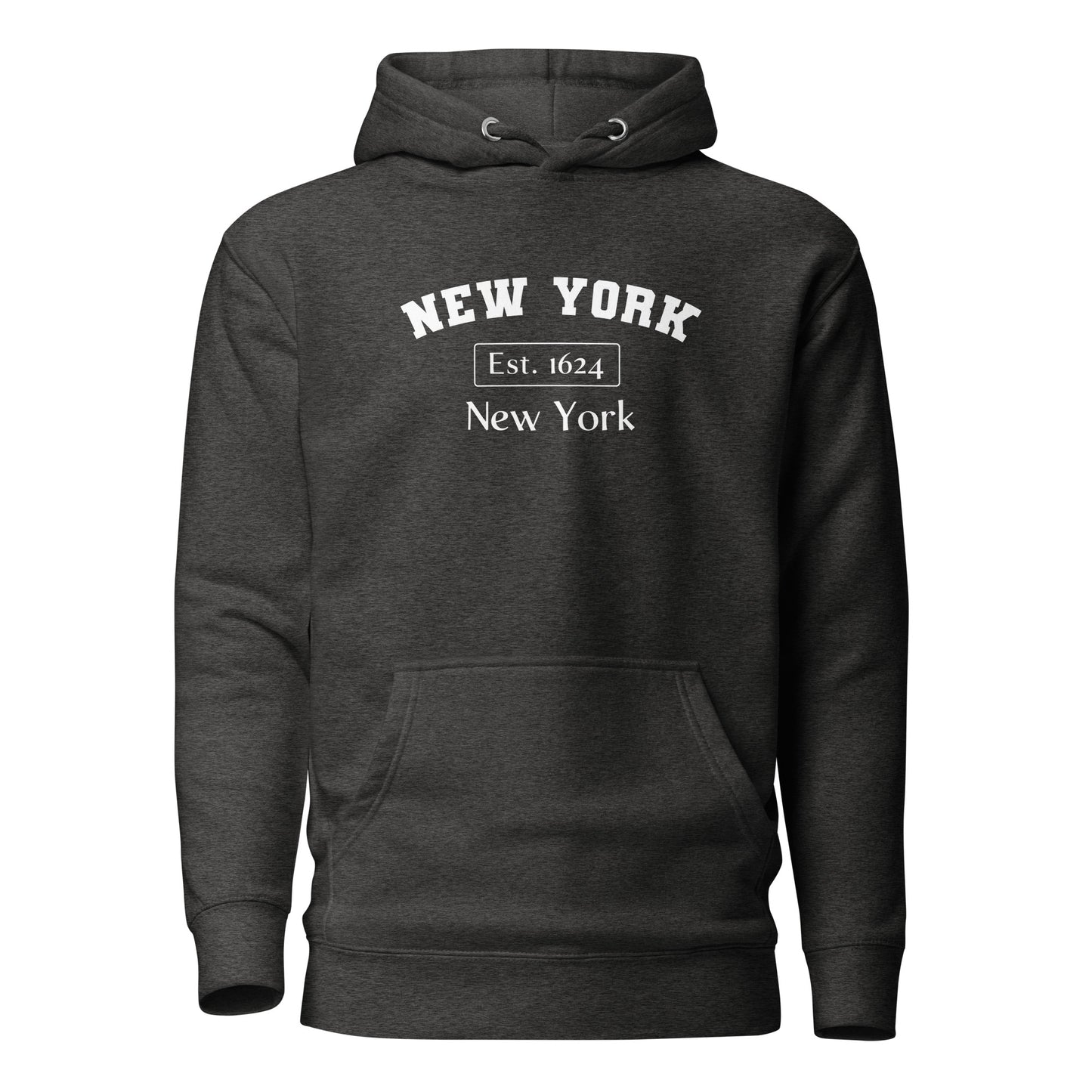 New York, New York Men's Hoodie Charcoal Heather