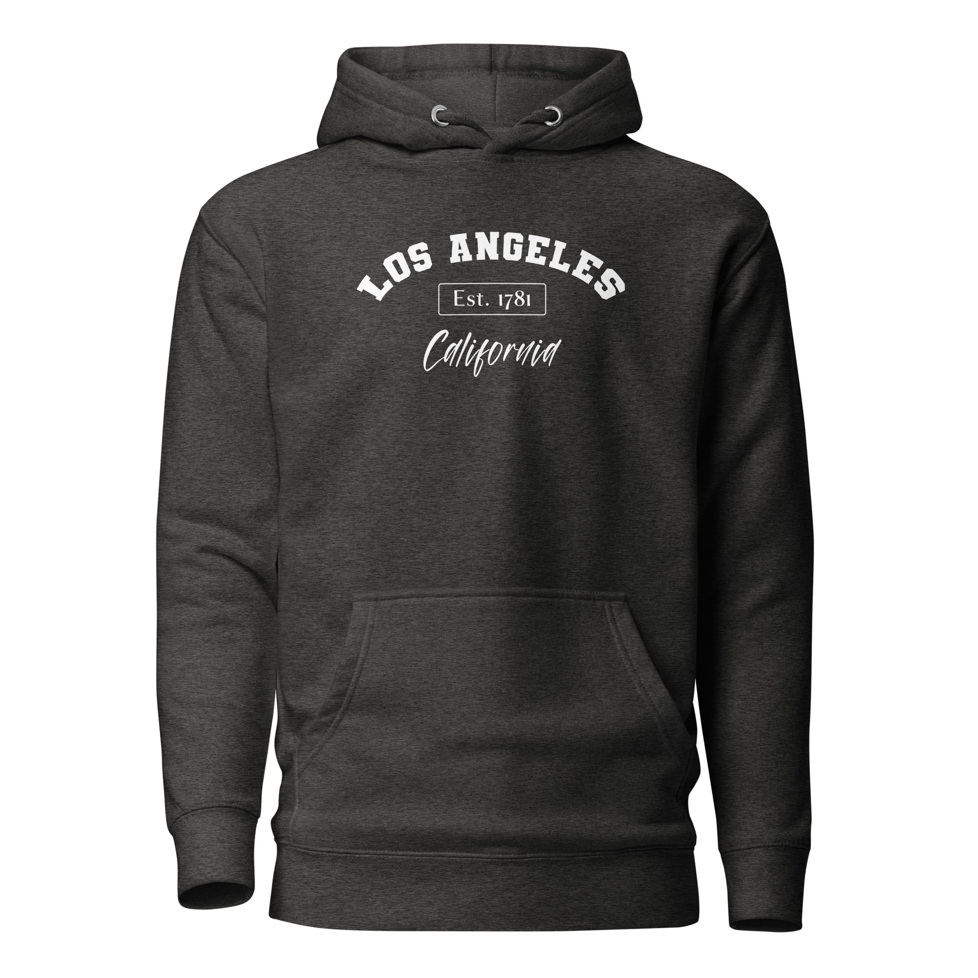 Los Angeles, California Men's Hoodie Charcoal Heather