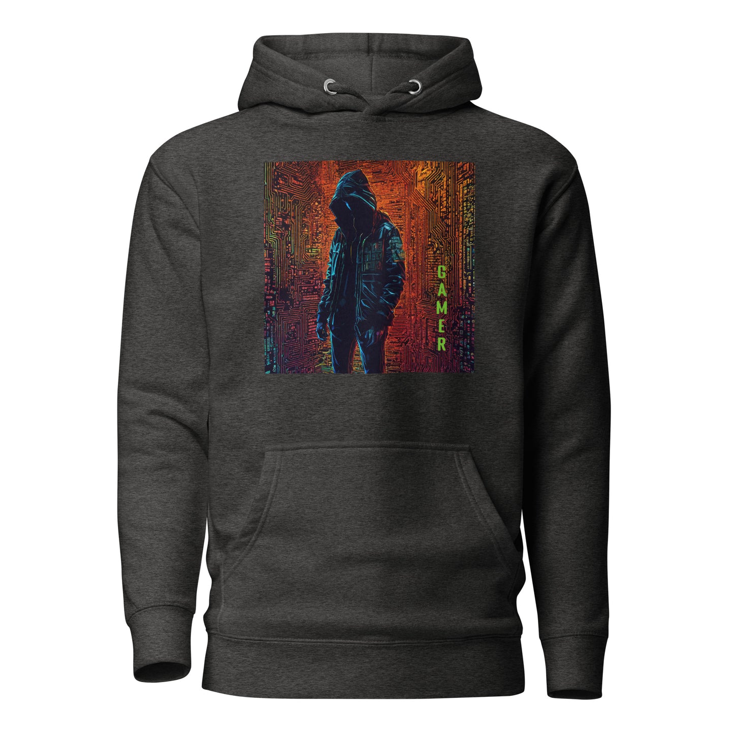 Men's Gamer Hoodie Charcoal Heather