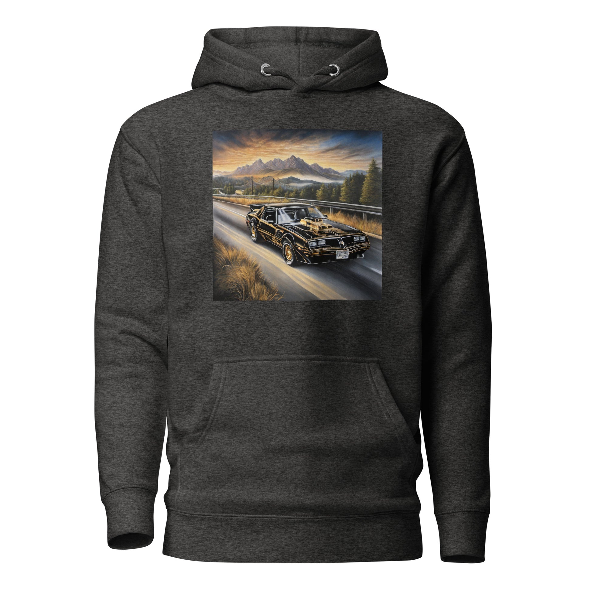 70s Trans Am Men's Hoodie Charcoal Heather