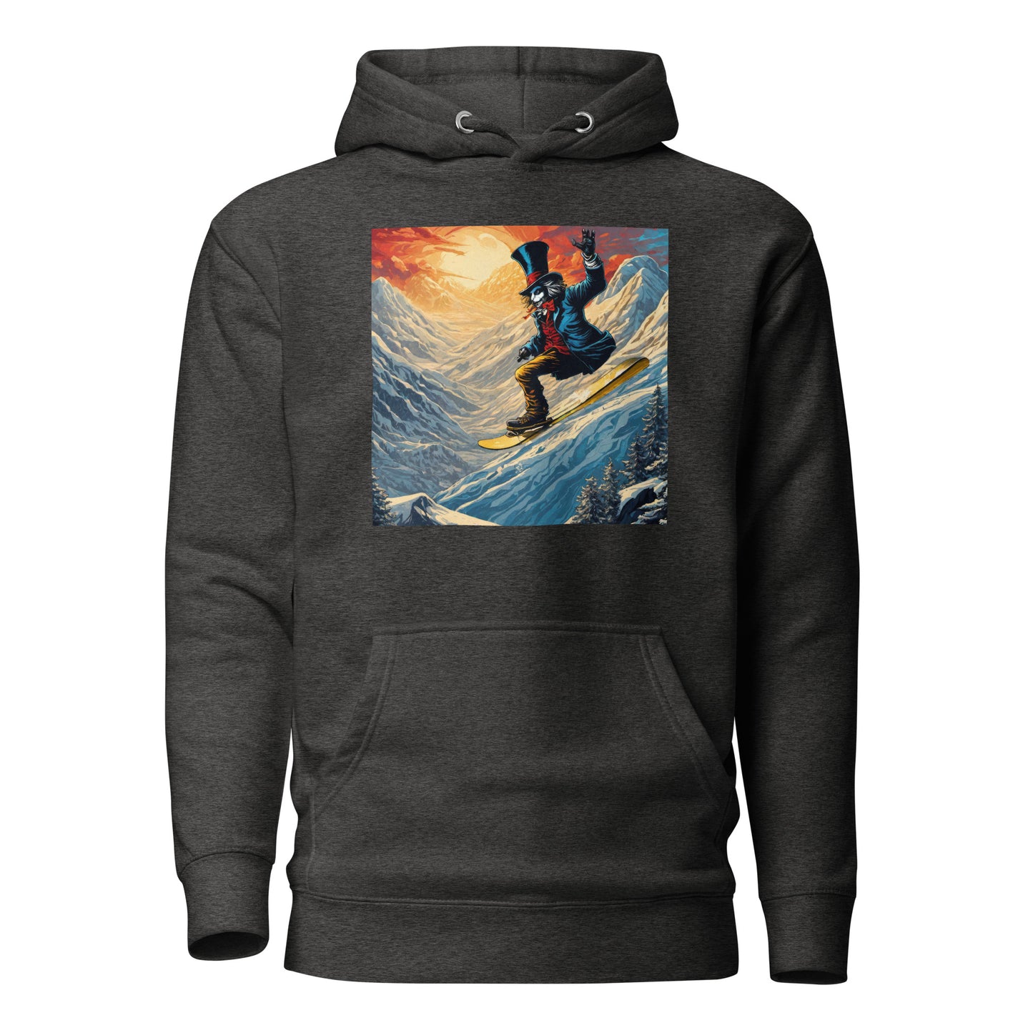 Mad Hatter Snowboarding Men's Hoodie Charcoal Heather