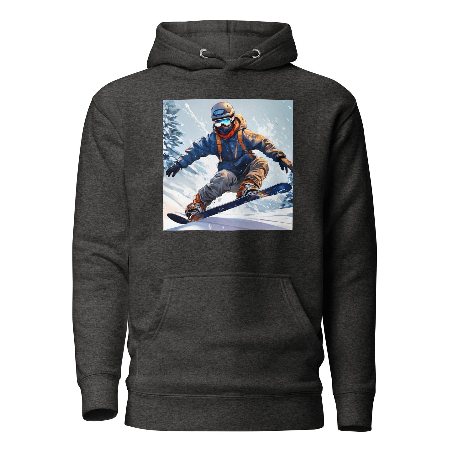 Men's Snowboarding Hoodie Charcoal Heather