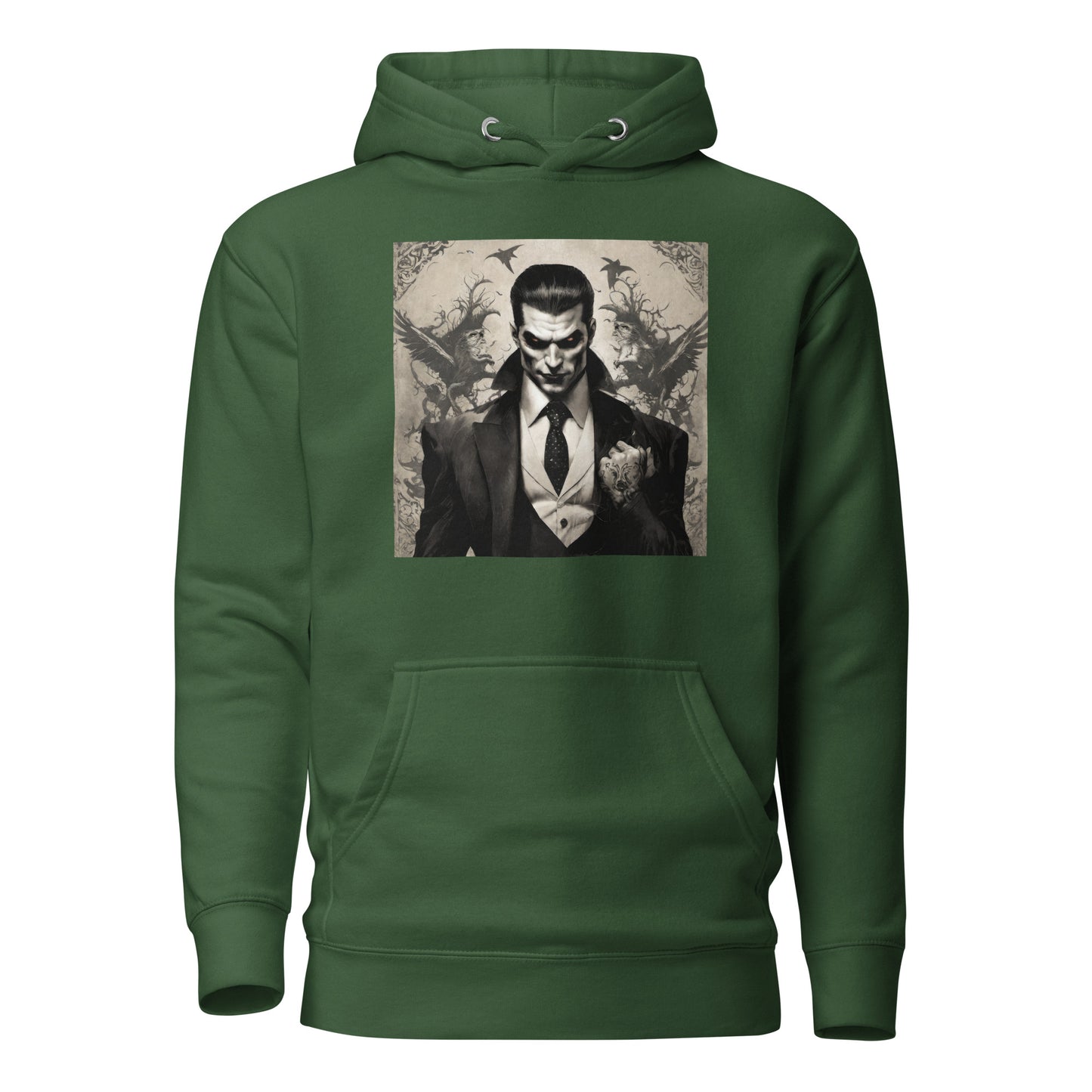 Fierce Vampire Men's Hoodie Forest Green