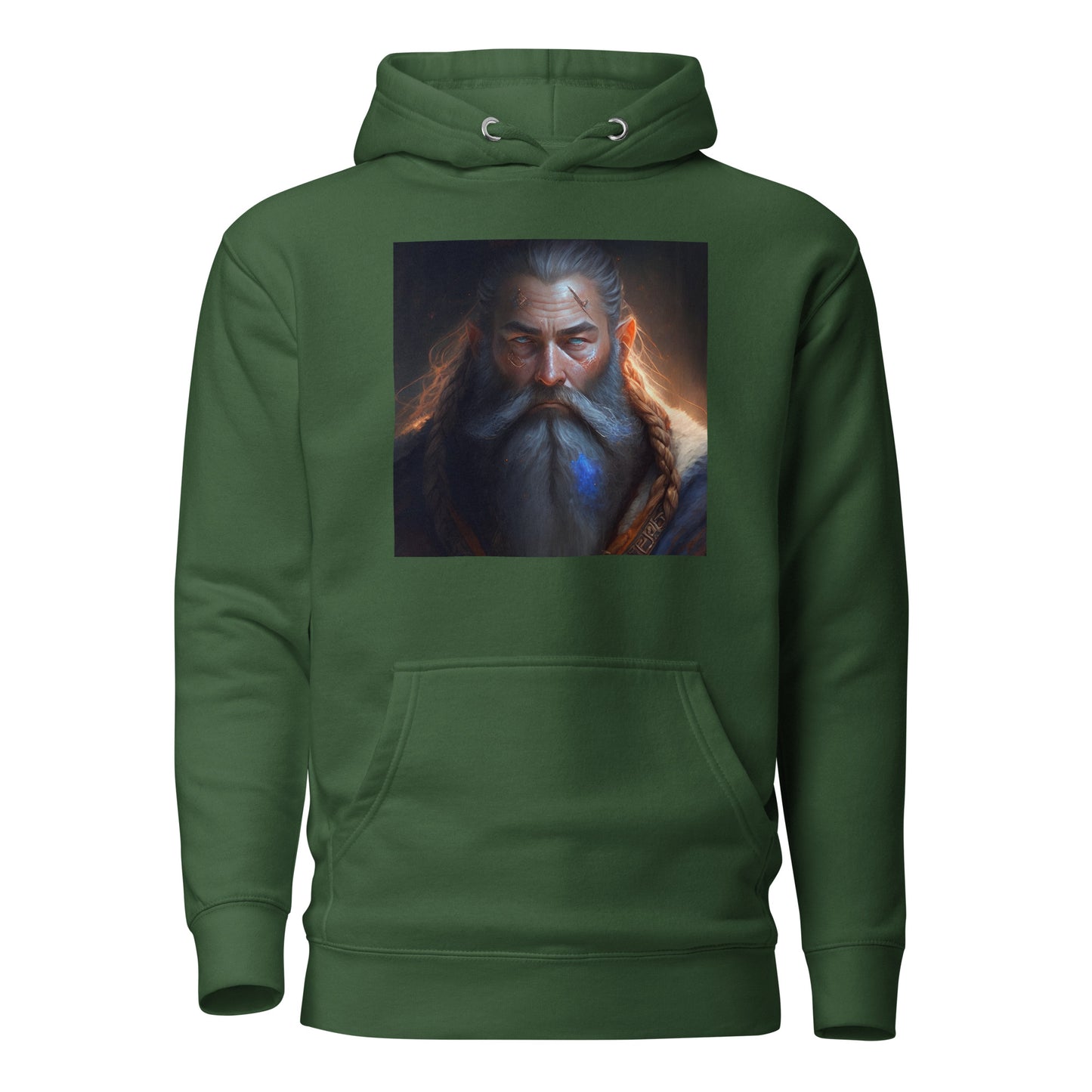 Wise Wizard Men's Hoodie Forest Green