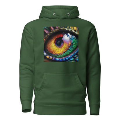 Dragon's Eye Men's Fantasy Hoodie Forest Green