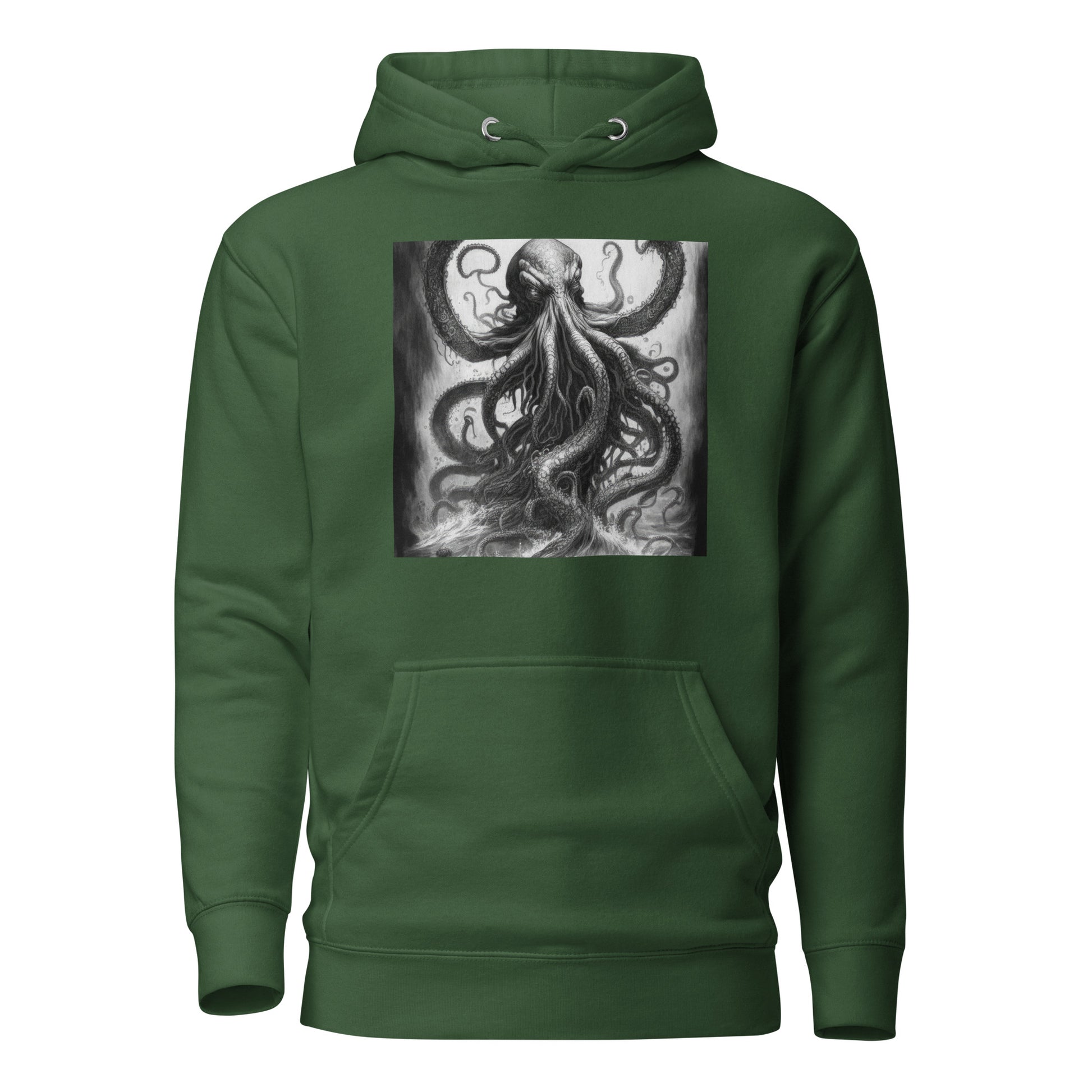 Savage Kraken Men's Hoodie Forest Green