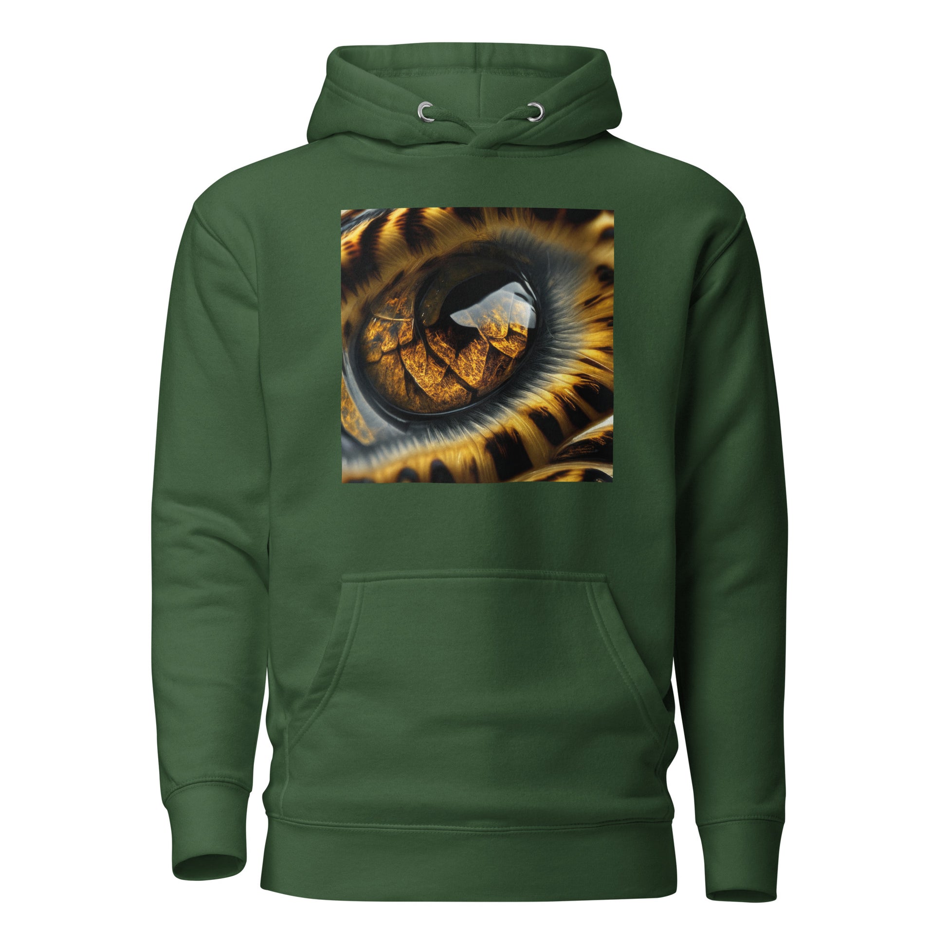 Leopard's Eye Men's Hoodie Forest Green