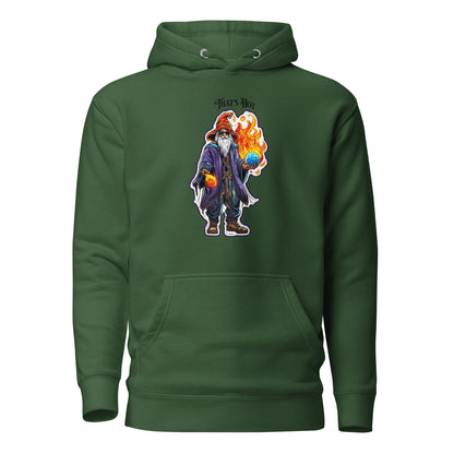 That's Hot Wizard Men's Funny Hoodie Forest Green