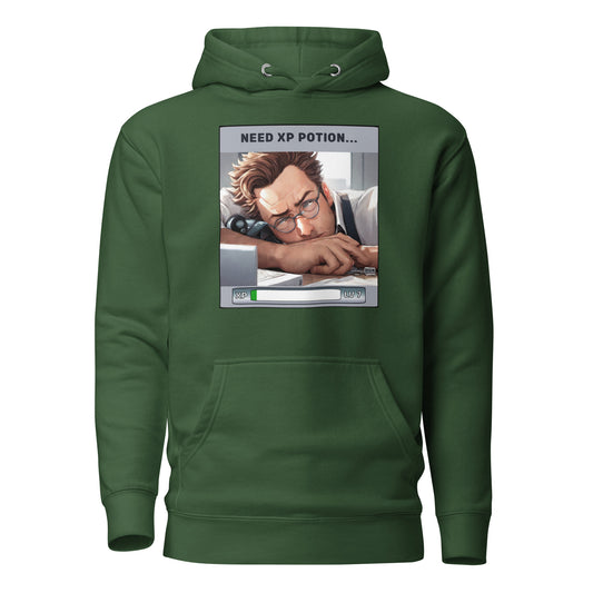 Need XP Potion Men's Funny Hoodie Forest Green