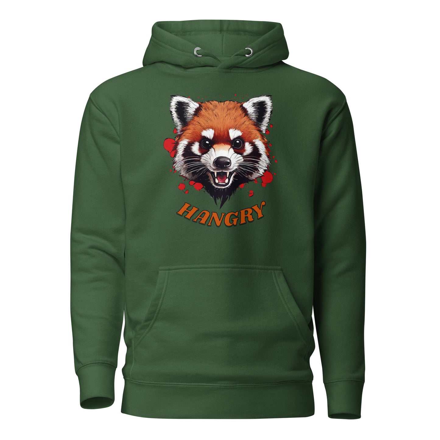 Hangry Men's Funny Hoodie Forest Green