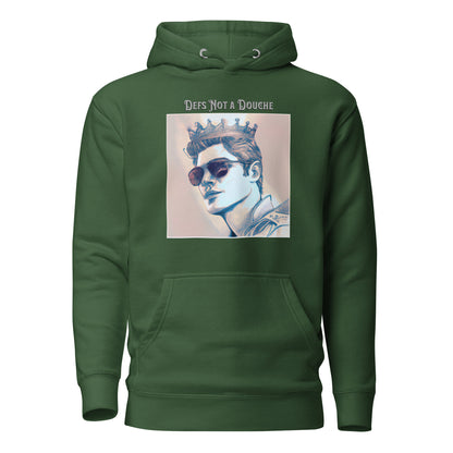 Defs Not a Douche Men's Funny Hoodie Forest Green