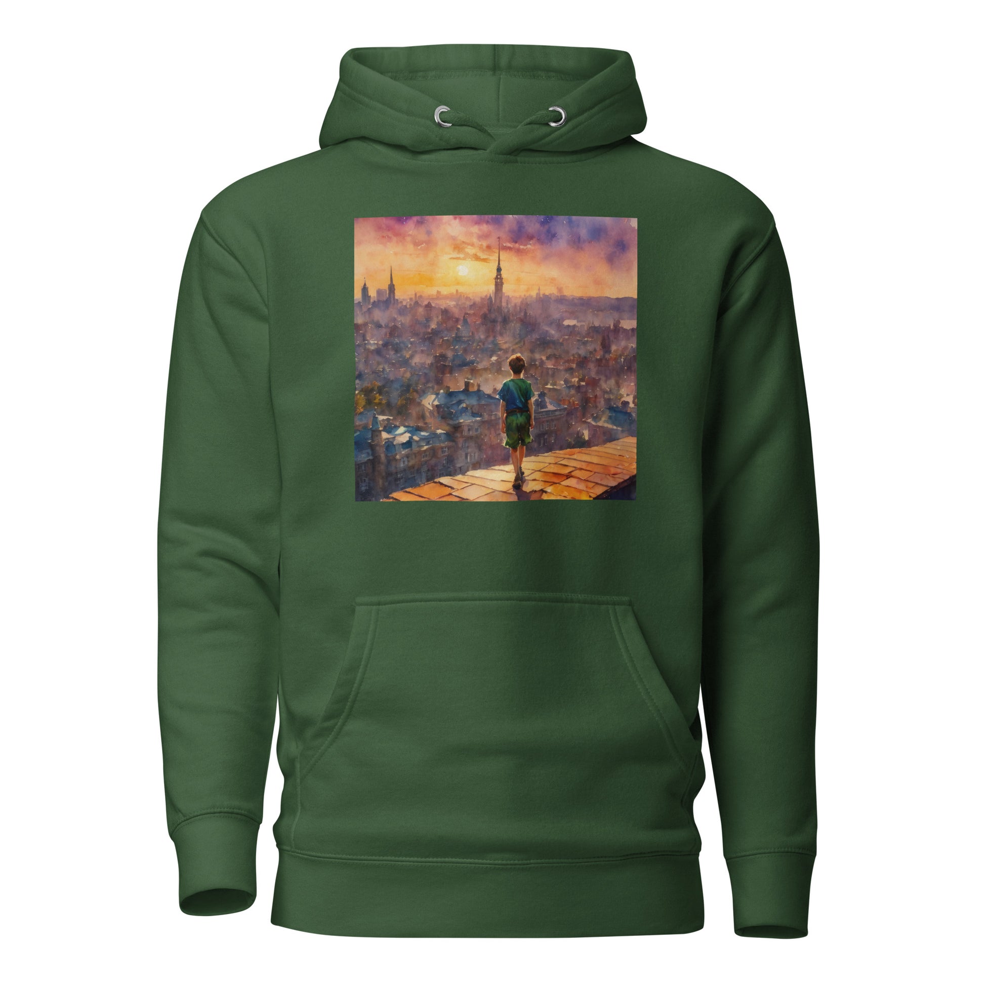 Peter Pan's World Men's Hoodie Forest Green