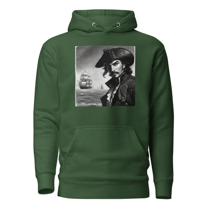 Captain Hook's Gaze Men's Hoodie Forest Green