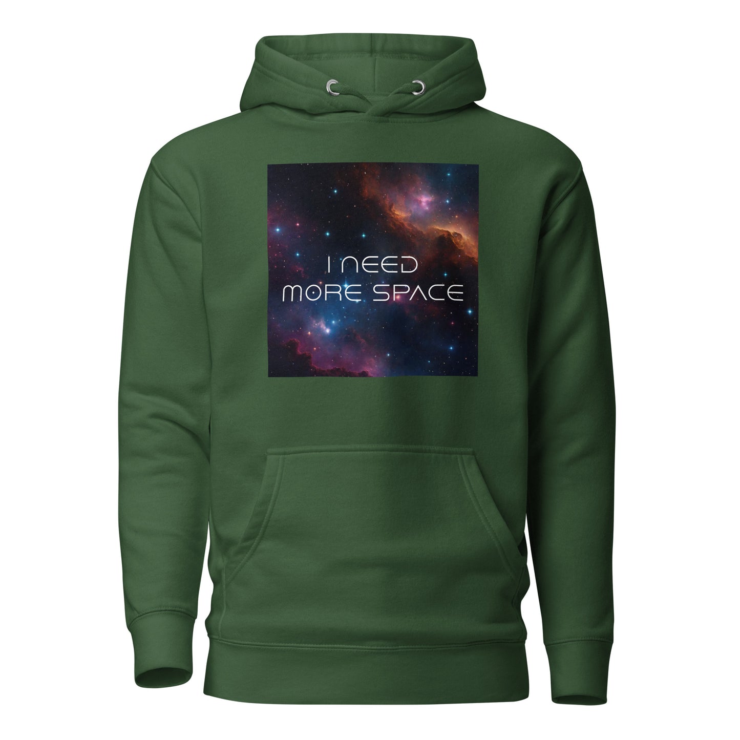 I Need More Space Men's Graphic Hoodie Forest Green