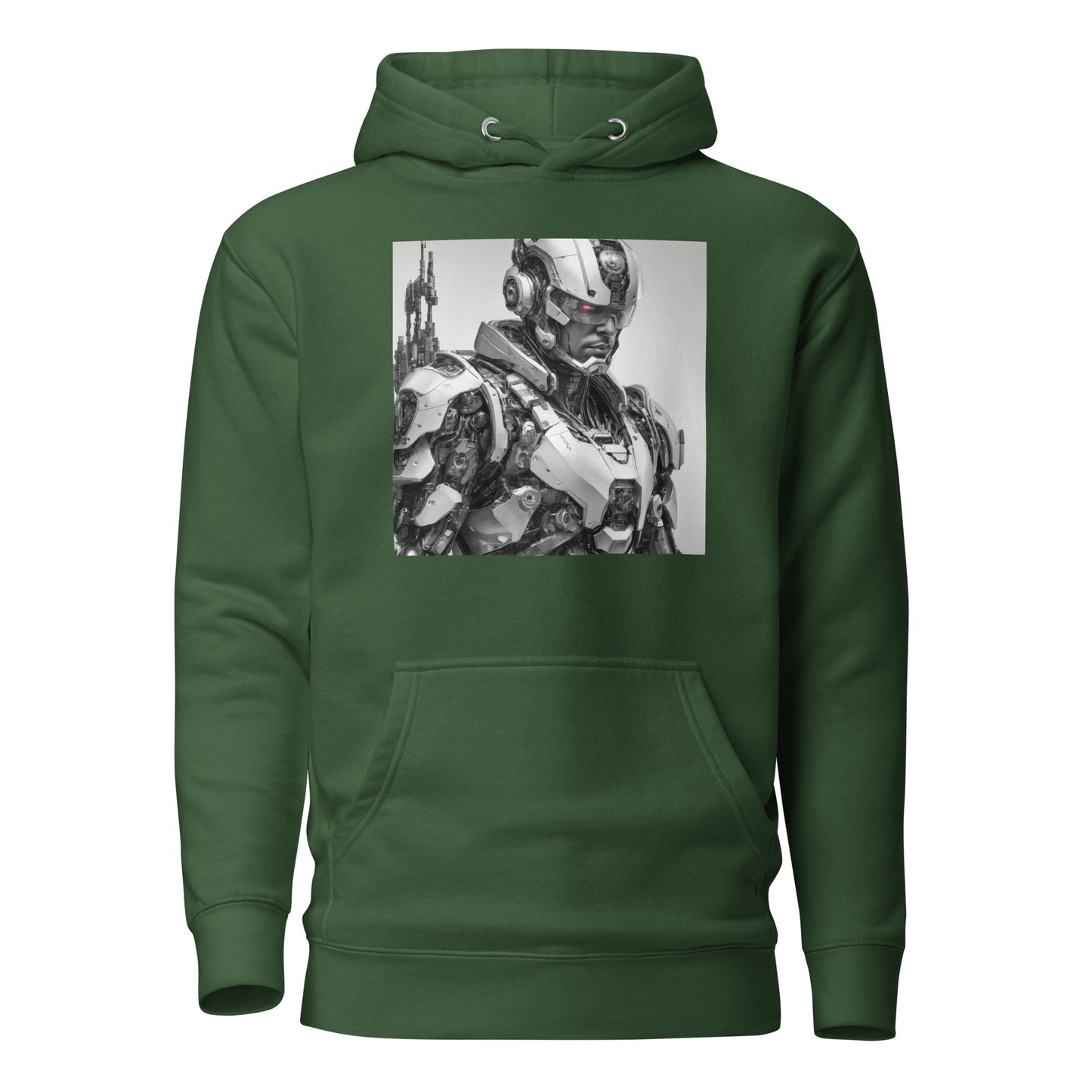 Man of Circuits Men's Sci-Fi Hoodie Forest Green