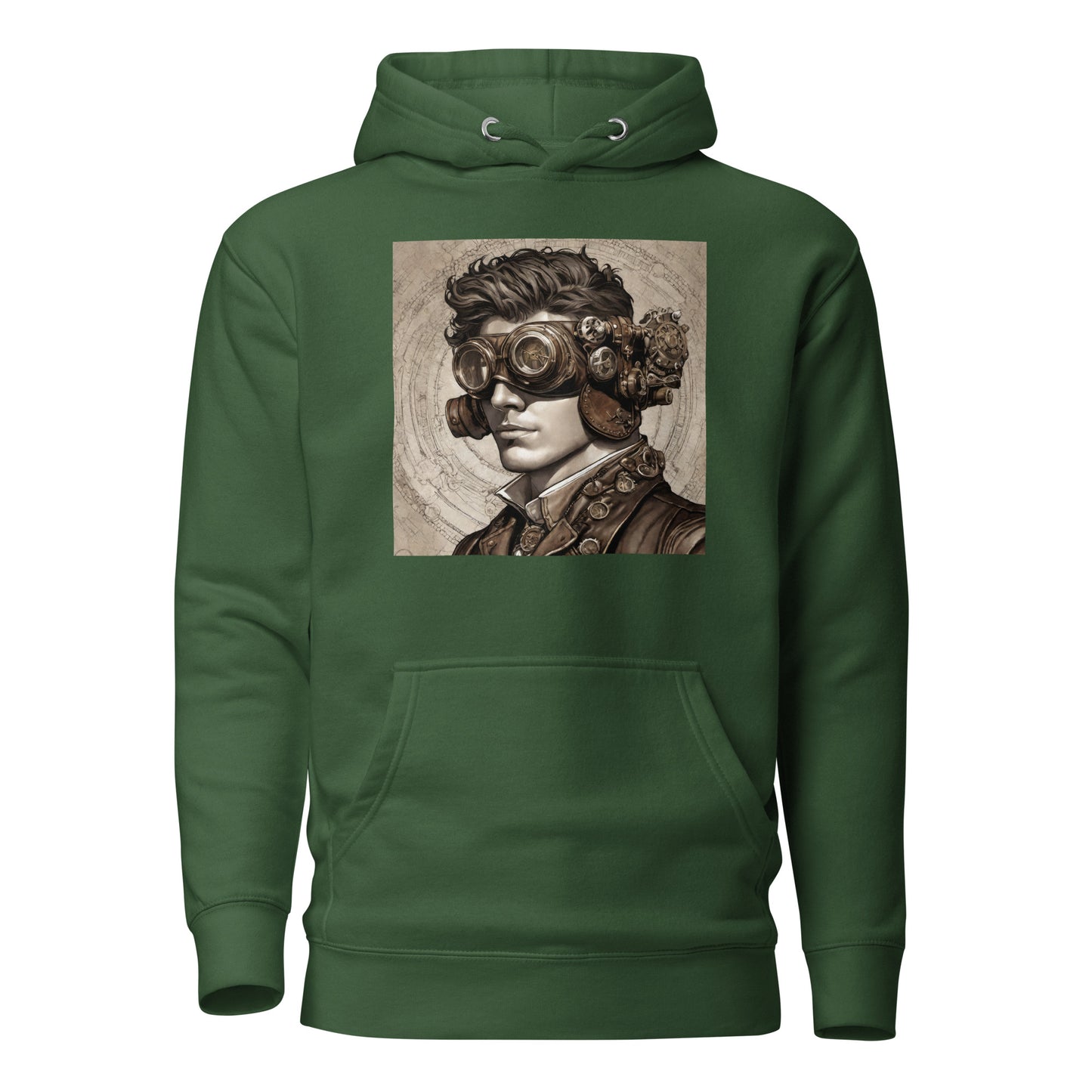 Machinist Man Men's Hoodie Forest Green