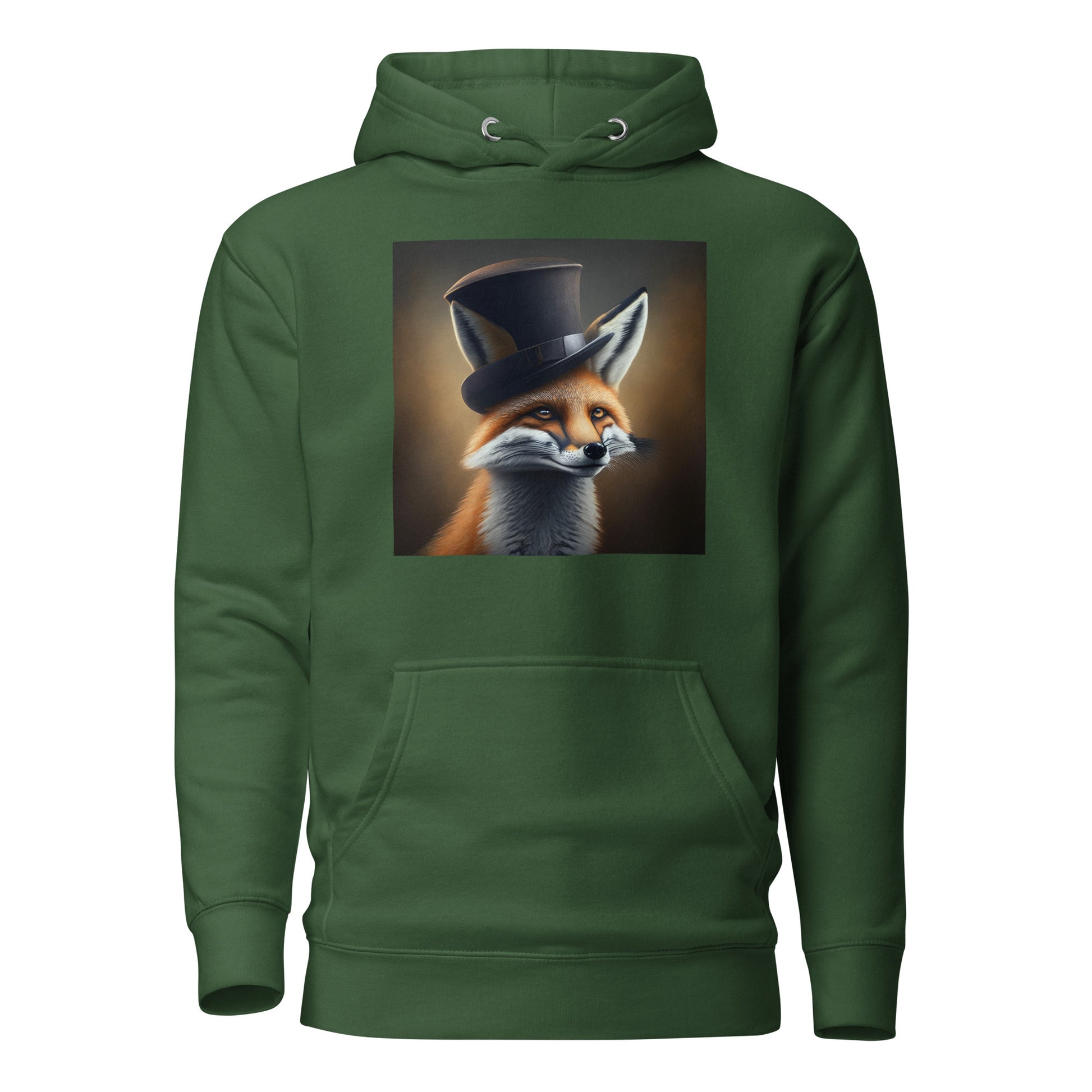 Dapper Fox Men's Graphic Hoodie Forest Green