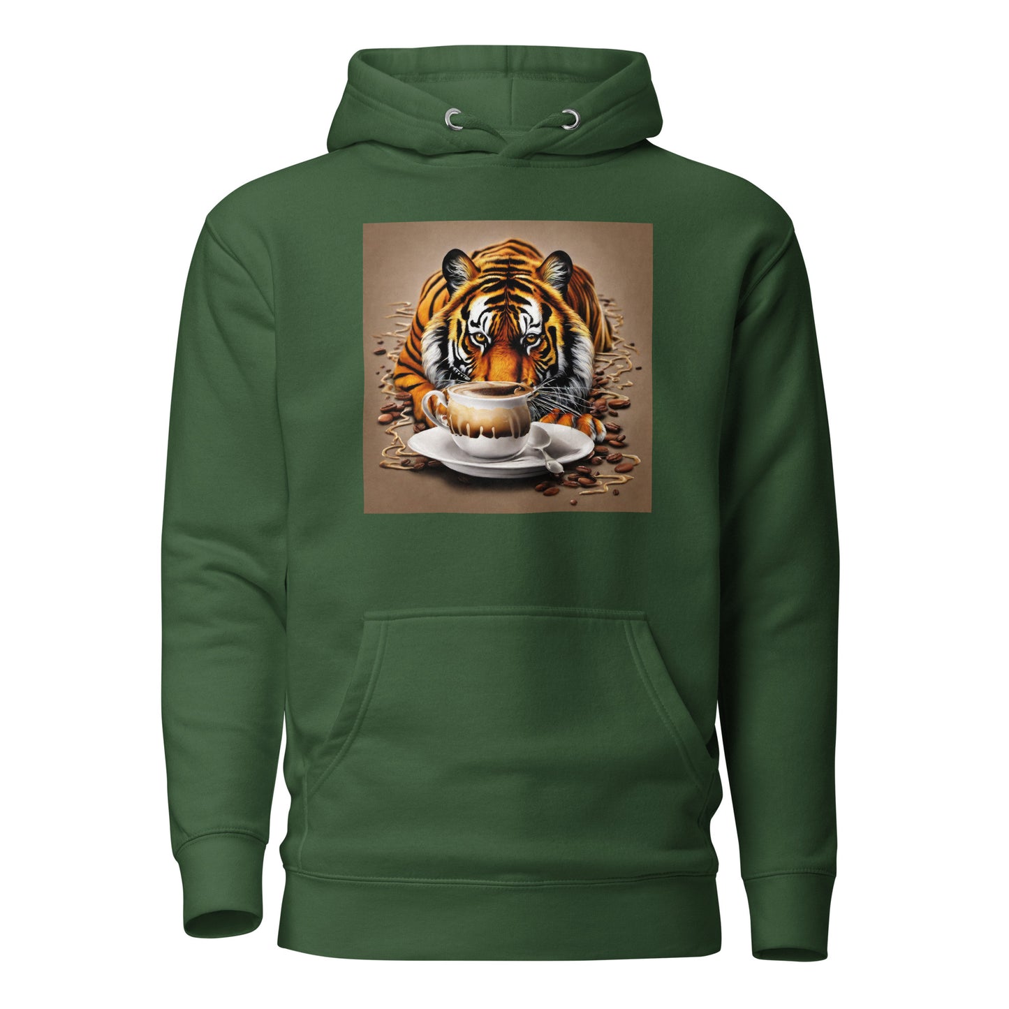 Wild for Coffee Men's Hoodie Forest Green